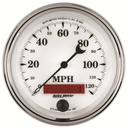 AutoMeter 3-3/8" SPEEDOMETER, 0-120 MPH, ELECTRIC, OLD-TYME WHITE II