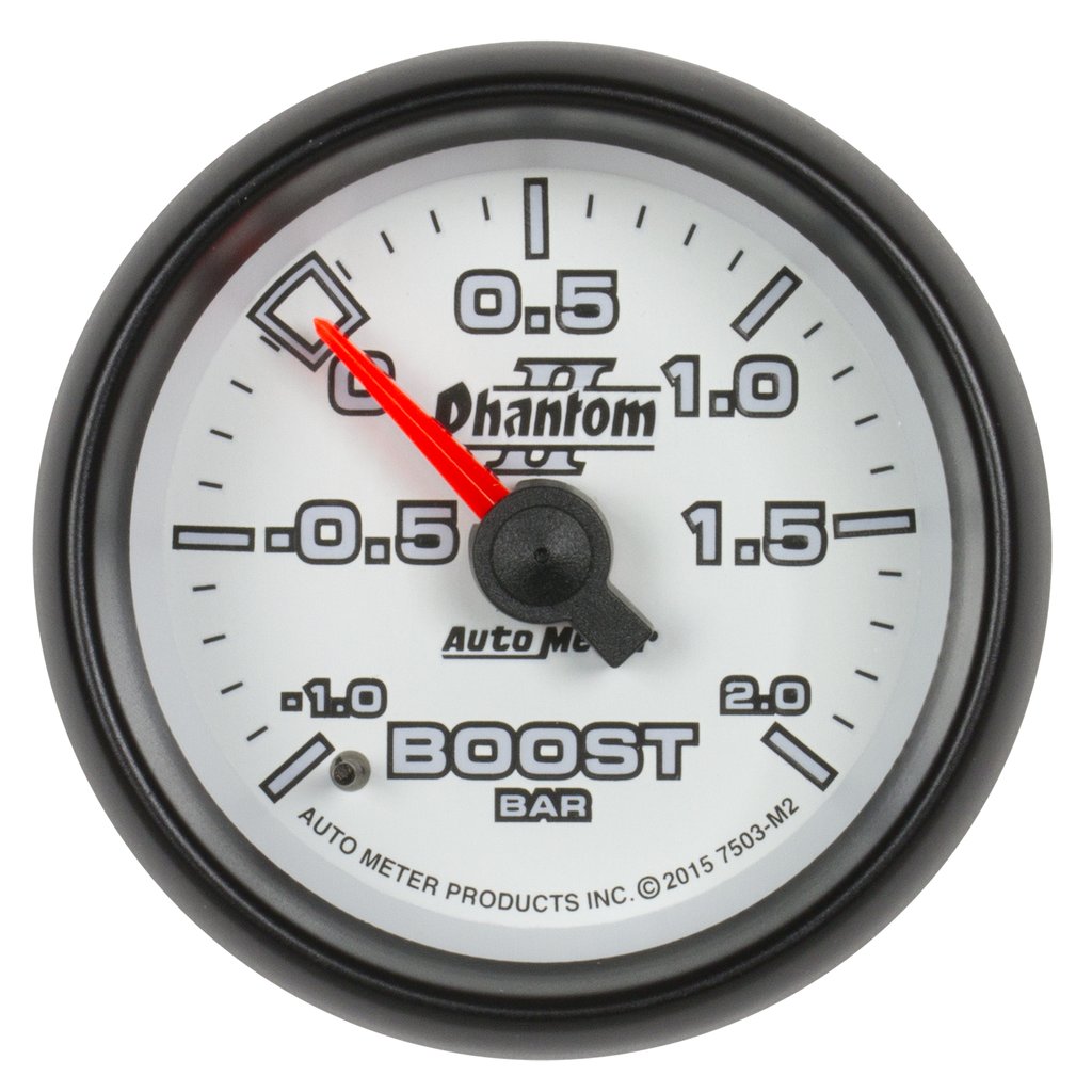 AutoMeter 2-1/16" BOOST-VAC, -1/+2 BAR, MECHANICAL, PHANTOM II