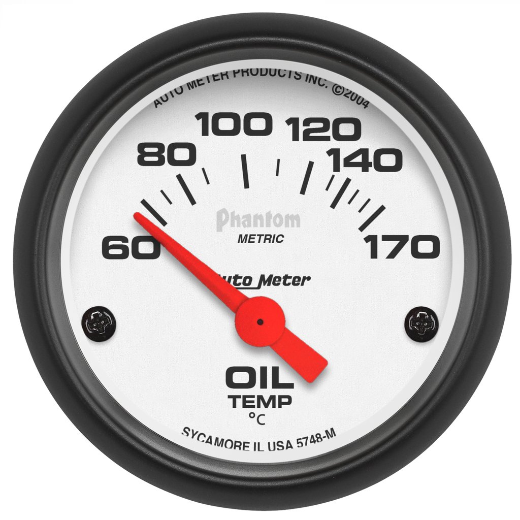 AutoMeter 2-1/16" OIL TEMPERATURE, 60-170 °C, AIR-CORE, PHANTOM