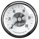 AutoMeter 2-1/16" OIL PRESSURE, 0-100 PSI, MECHANICAL, PRESTIGE PEARL