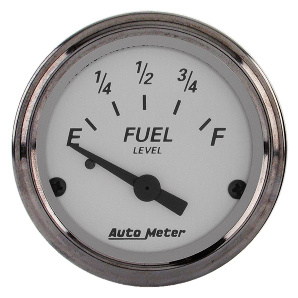 AutoMeter 2-1/16" FUEL LEVEL, 73-10 Ω, AIR-CORE, AMERICAN PLATINUM