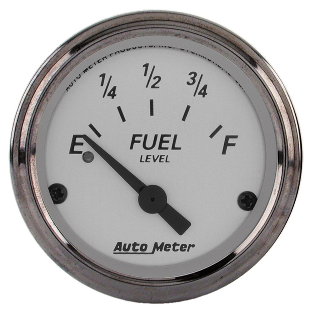 AutoMeter 2-1/16" FUEL LEVEL, 240-33 Ω, AIR-CORE, AMERICAN PLATINUM