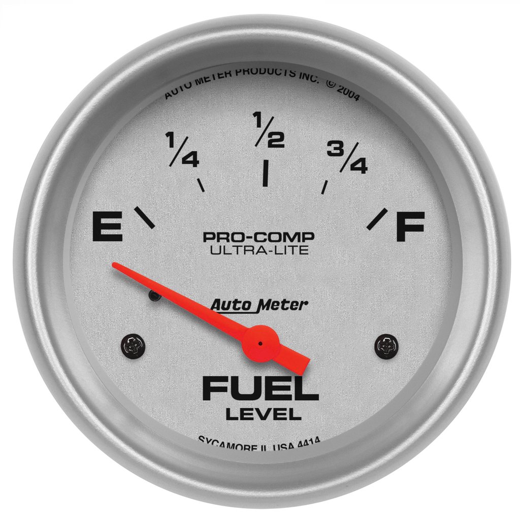 AutoMeter 2-5/8" FUEL LEVEL, 0-90 Ω, AIR-CORE, SSE, ULTRA-LITE