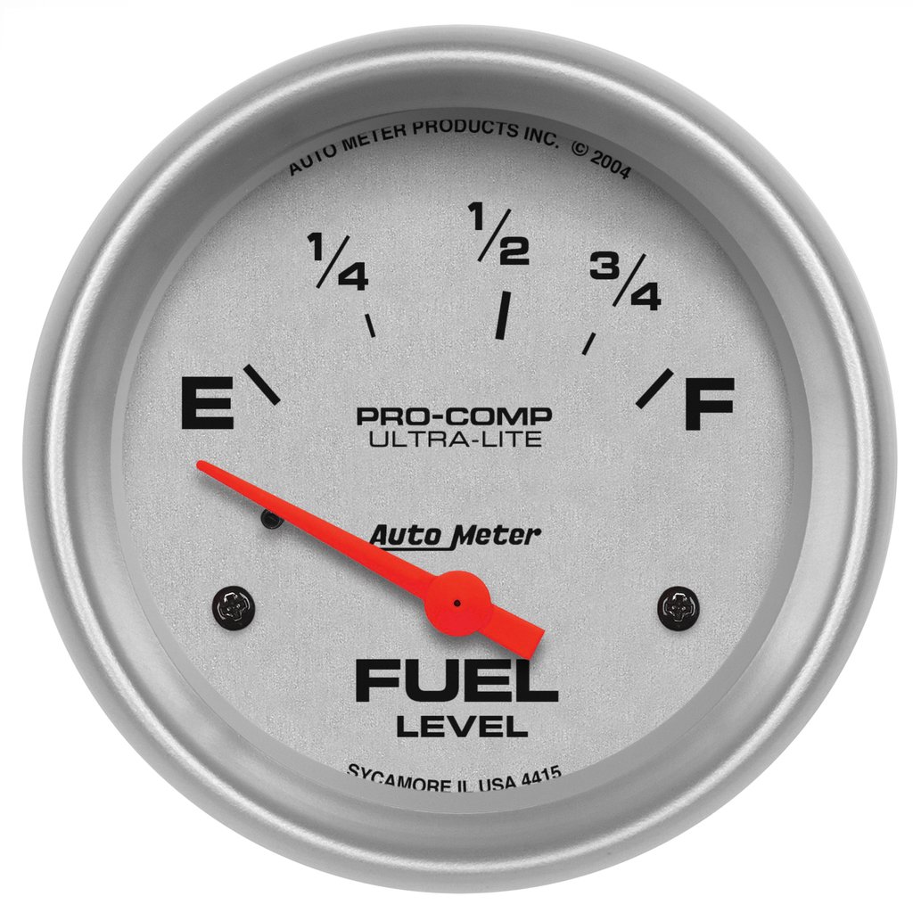 AutoMeter 2-5/8" FUEL LEVEL, 73-10 Ω, AIR-CORE, ULTRA-LITE