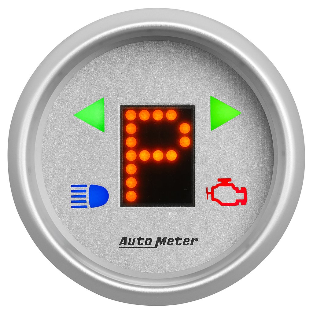 AutoMeter 2-1/16" PRNDL, P,R,N,D,L,OD,O,5,4,3,2,1, ULTRA-LITE