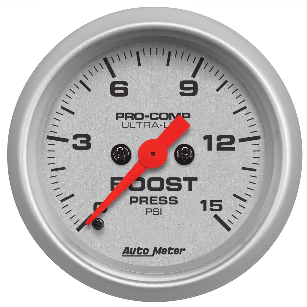 AutoMeter 2-1/16" BOOST, 0-15 PSI, STEPPER MOTOR, ULTRA-LITE