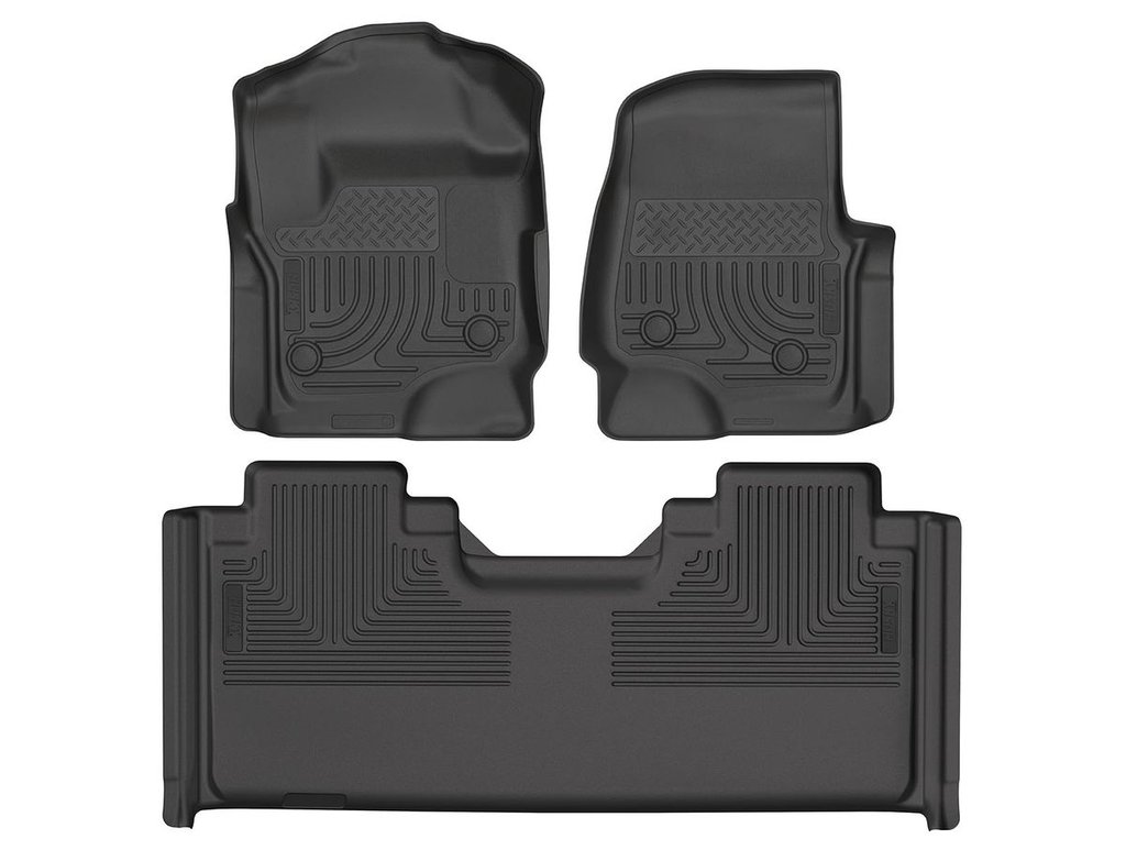 HUSKY LINERS WB FR & 2ND SEAT FLOOR LINER - FORD F-250 2017-2025