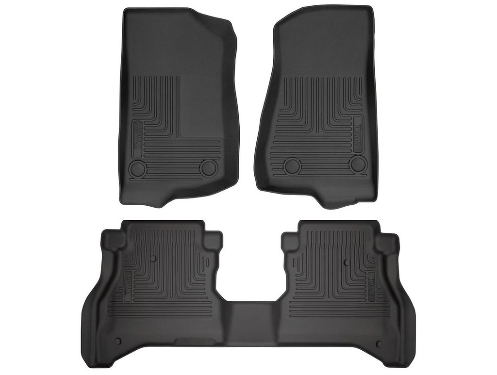 HUSKY LINERS WB FR & 2ND SEAT FLOOR LINER - JEEP GLADIATOR 2020-2024
