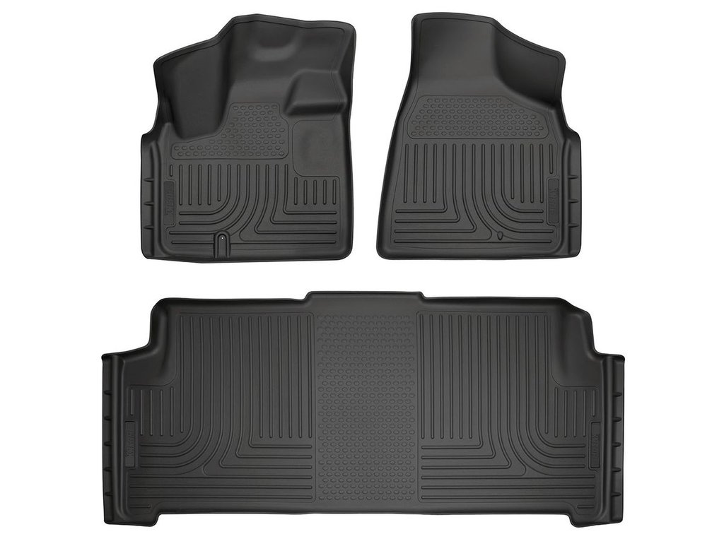HUSKY LINERS WB FR & 2ND SEAT FLOOR LINER - DODGE GRAND CARAVAN 2008-2020