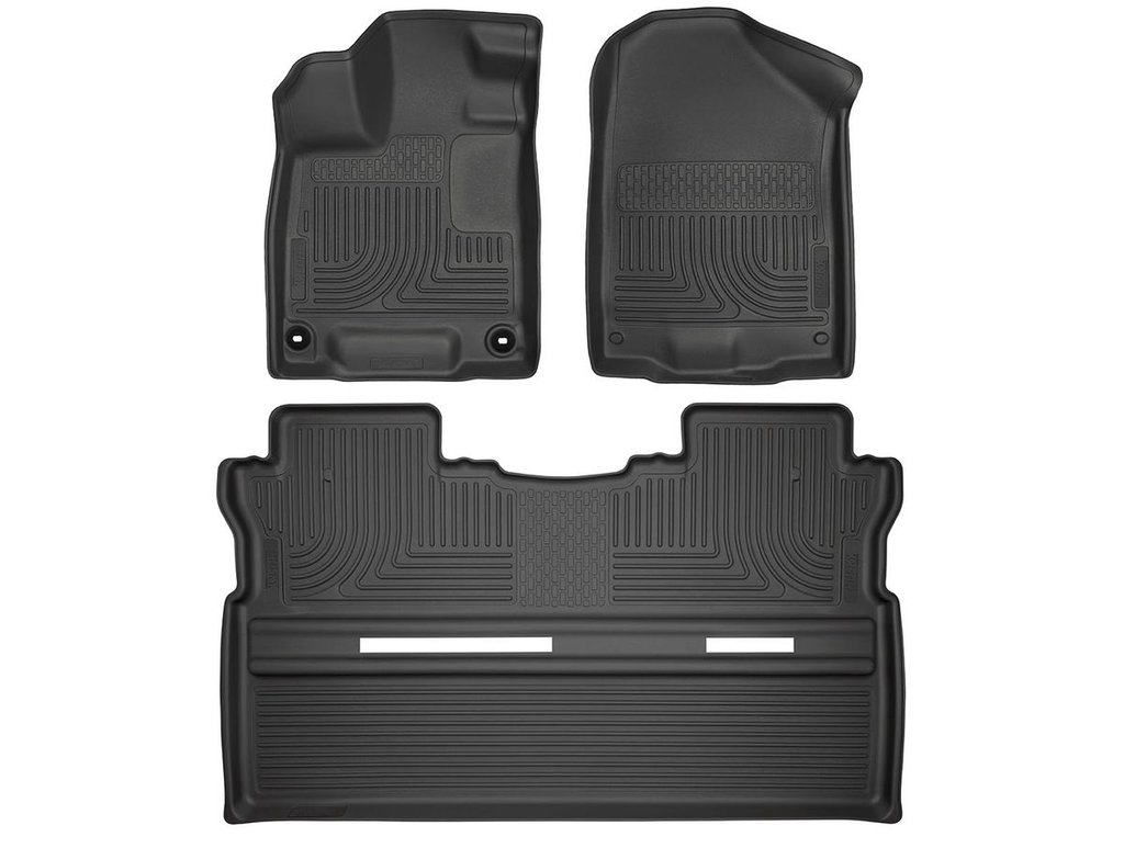 HUSKY LINERS WB FR & 2ND SEAT FLOOR LINER - HONDA RIDGELINE 2017-2025
