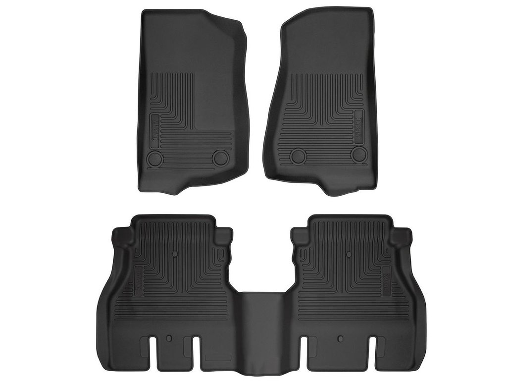 HUSKY LINERS WB FR & 2ND SEAT FLOOR LINER - JEEP WRANGLER(JL) 2018-2025