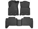 HUSKY LINERS WB FR & 2ND SEAT FLOOR LINER - TOYOTA TACOMA 2018-2023