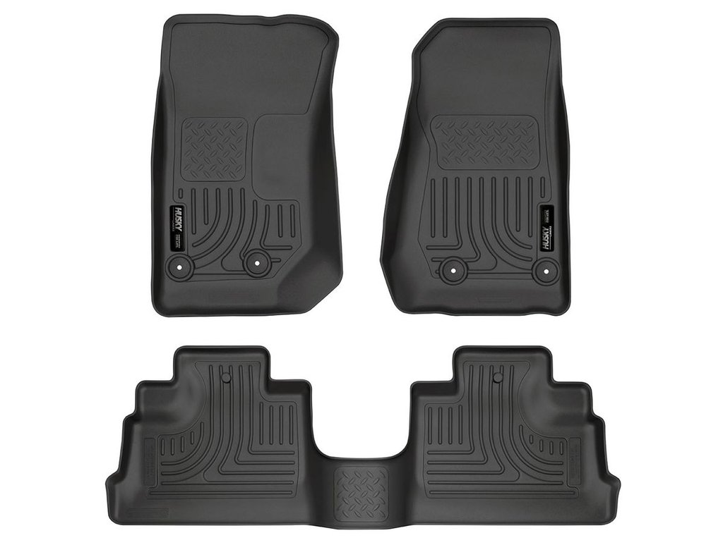 HUSKY LINERS WB FR & 2ND SEAT FLOOR LINER - JEEP WRANGLER(JK) 2007-2018