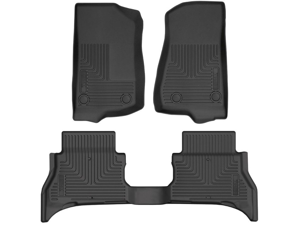 HUSKY LINERS WB FR & 2ND SEAT FLOOR LINER - JEEP WRANGLER(JL) 2021-2025
