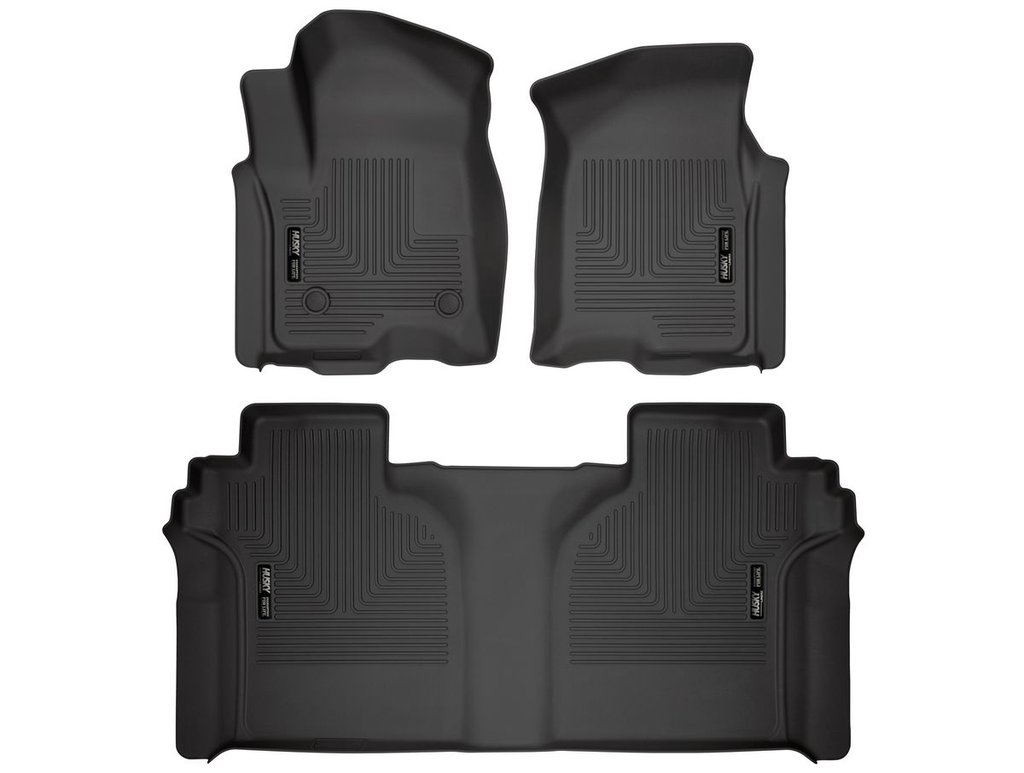 HUSKY LINERS WB FR & 2ND SEAT FLOOR LINER - GMC SIERRA 1500 2019-2026