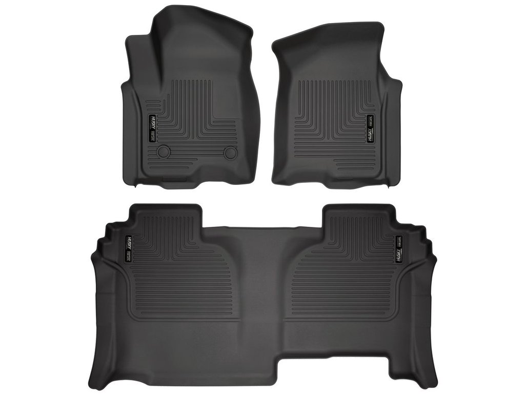 HUSKY LINERS WB FR & 2ND SEAT FLOOR LINER - GMC SIERRA 1500 2019-2026