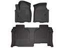 HUSKY LINERS WB FR & 2ND SEAT FLOOR LINER - GMC SIERRA 1500 2019-2026