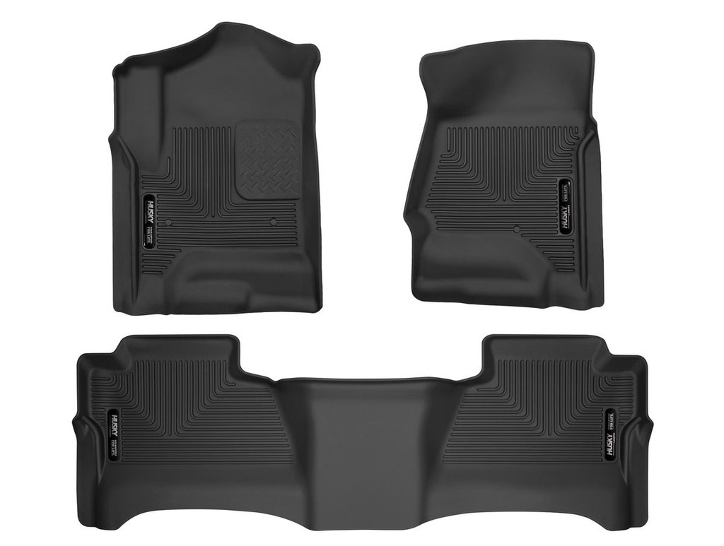 HUSKY LINERS WB FR & 2ND SEAT FLOOR LNER-FW - GMC SIERRA 1500 2014-2018