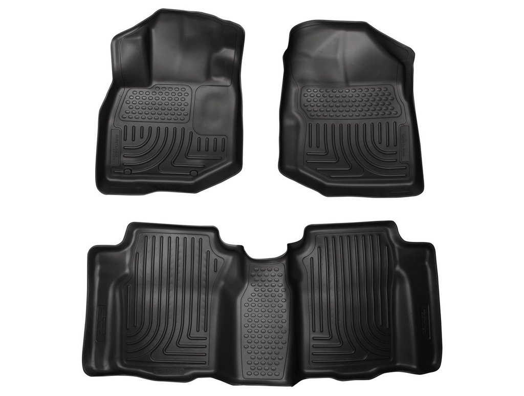 HUSKY LINERS WB FR & 2ND SEAT FLOOR LINER - HONDA FIT 2009-2013