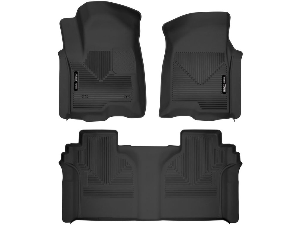 HUSKY LINERS X-ACT FR & 2ND SEAT FLOOR LNER - GMC SIERRA 1500 2019-2026