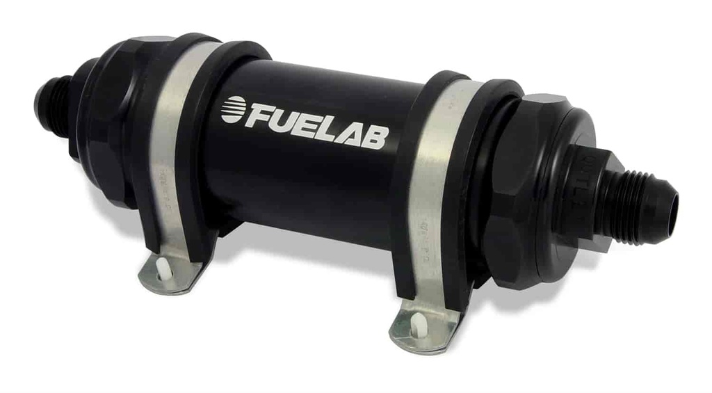 Fuelab 85831-1: 858 Series Intergrated In-Line Fuel Filter/Check Valve Long Length