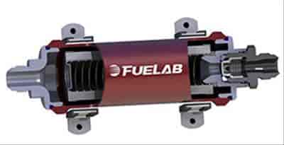 Fuelab 85811-1: 858 Series Intergrated In-Line Fuel Filter/Check Valve Long Length