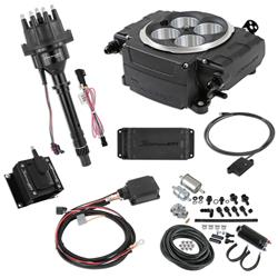 Holley Sniper 2 EFI 650 HP Inline Pump Fuel Injection Systems with Power Distribution Module SNE-550511BPKSBC
