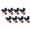 Injector Dynamics 10503414158: 1050.34.14.15.8 1050cc Fuel Injector Set, 34 mm Length No Adaptor Top 15 mm Orange Lower O-Ring