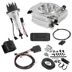 Holley Sniper 2 EFI 650 HP Inline Pump Fuel Injection Systems with Power Distribution Module SNE-550510BPKSBF