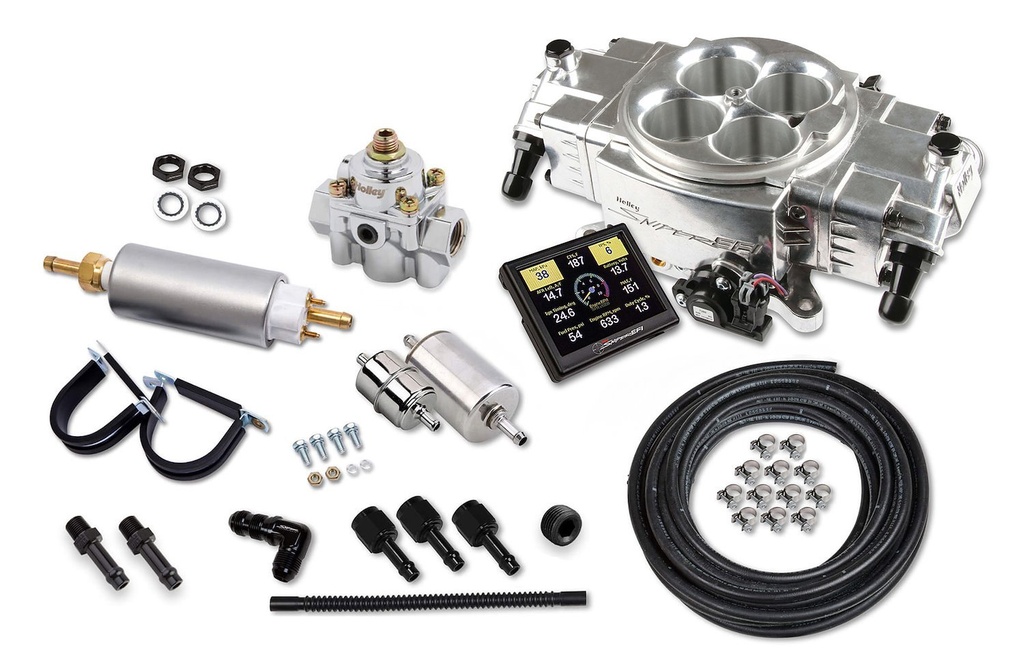 Holley 550-870K: 550-870K Sniper Stealth 4150 Self-Tuning Fuel Injection System Master Kit