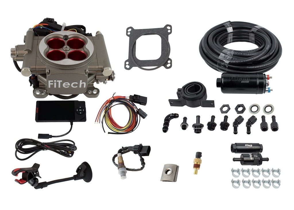 FITech Fuel Injection 31003: 31003 Go Street 400HP Cast EFI System with Inline Fuel Delivery Master Kit