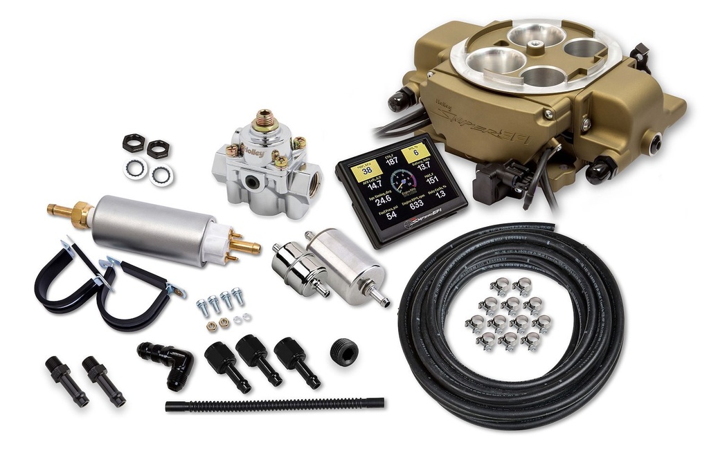 Holley 550-869K: 550-869K Sniper EFI Quadrajet Self-Tuning Throttle Body Master Kit