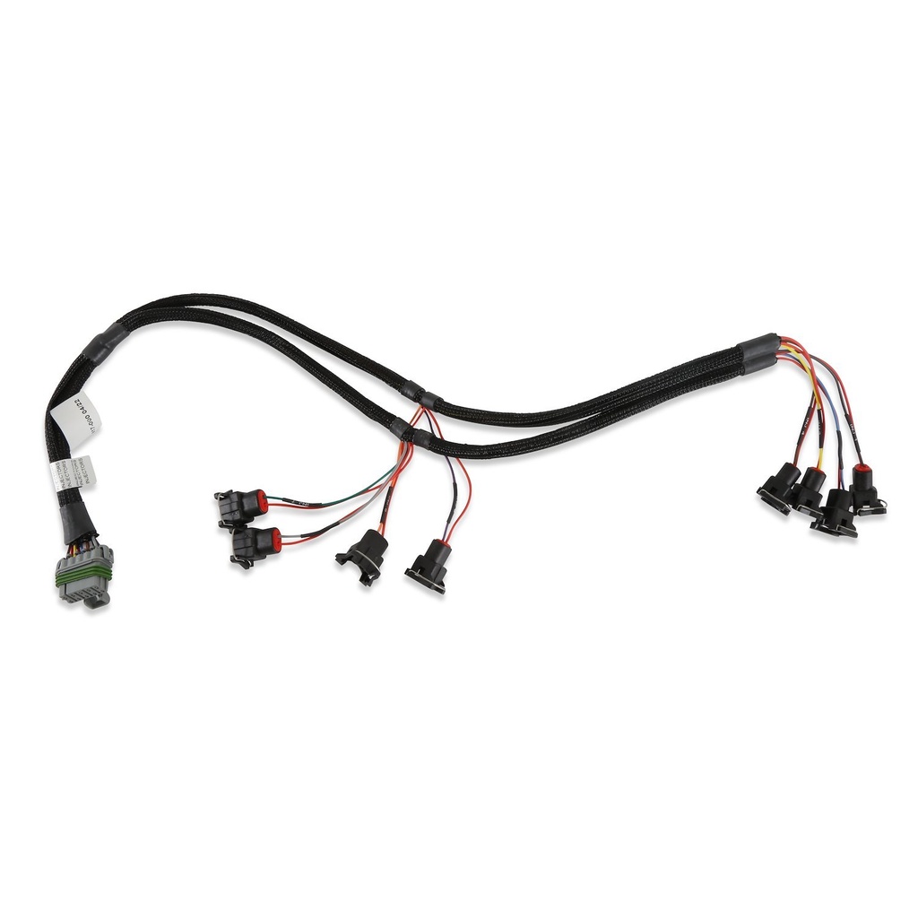 Holley 558-200: 558-200 Dominator, HP & Avenger EFI Injector Wiring Harness V8 Over Manifold Bosch Style