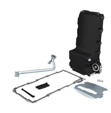 Summit Racing SUM-121200B - Summit Racing™ Pro LS Cast Aluminum Oil Pans Black