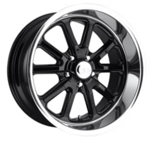U.S. Mags Rambler U121 Gloss Black Wheels with Diamond Cut Lip 18x8