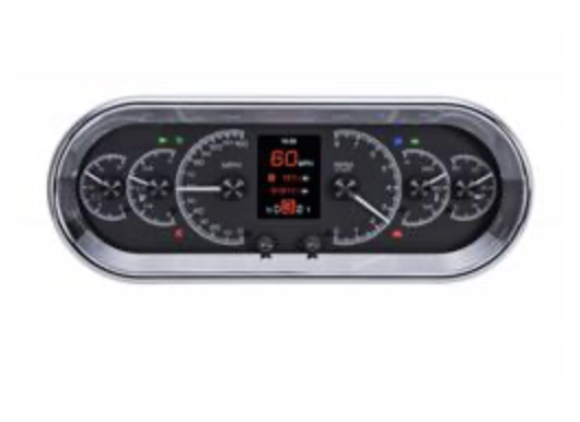 Dakota Digital HDX Series Universal Rounded Rectangle Analog Gauge Kits HDX-2018-K