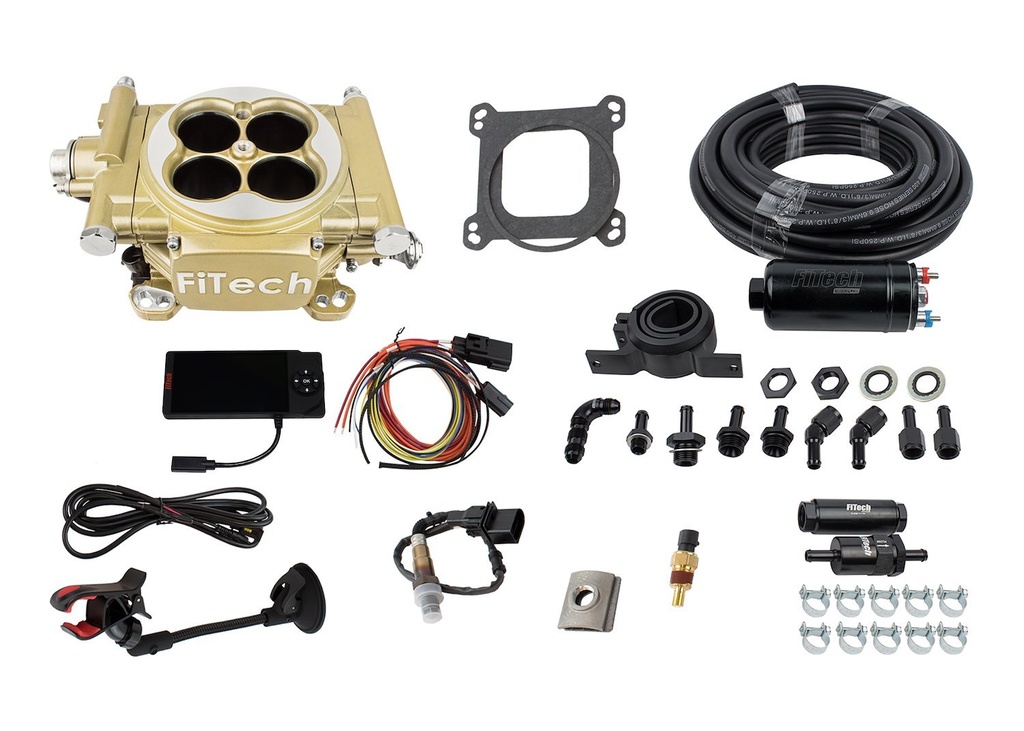 FITech Fuel Injection 31005: 31005 Easy Street EFI 600 HP Throttle Body System Master Kit with In-line Fuel Pump