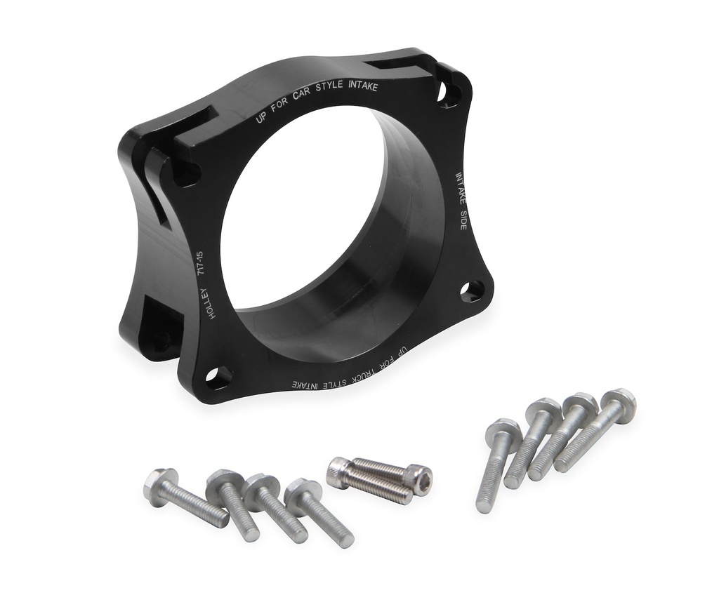 Holley 717-15: 717-15 Throttle Body Angled Adapter