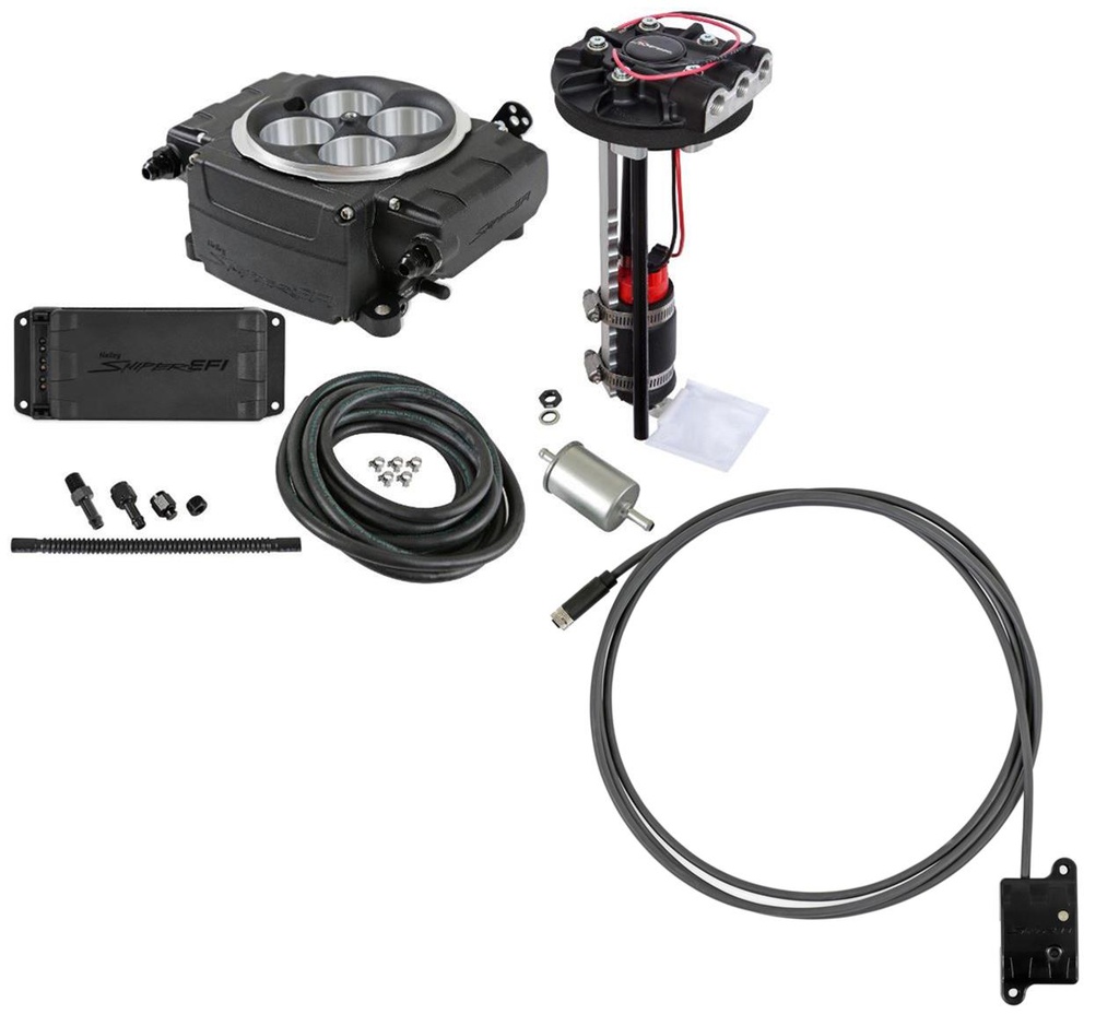 Holley Sniper 2 EFI 650 HP Returnless Fuel Injection Systems with Power Distribution Module SNE-550-511-BPD