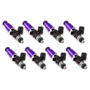 Injector Dynamics 13006014148: 1300.60.14.14.8 1340cc Fuel Injector Set, 60 mm Length, 14 mm Purple Top, 14 mm Lower O-Ring