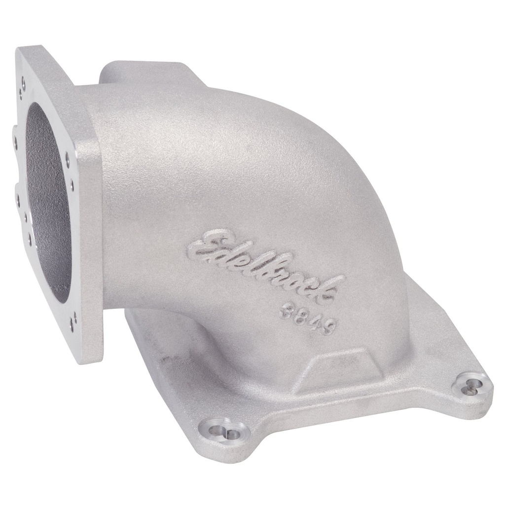 Edelbrock 3849: High Flow Intake Elbow for 95mm Throttle Body to 4150 Square-Bore Flange