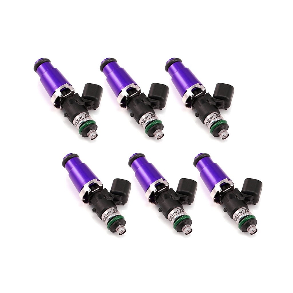 Injector Dynamics 13006014146: 1300.60.14.14.6 1340cc Fuel Injector Set, 60 mm Length, 14 mm Purple Top, 14 mm Lower O-Ring