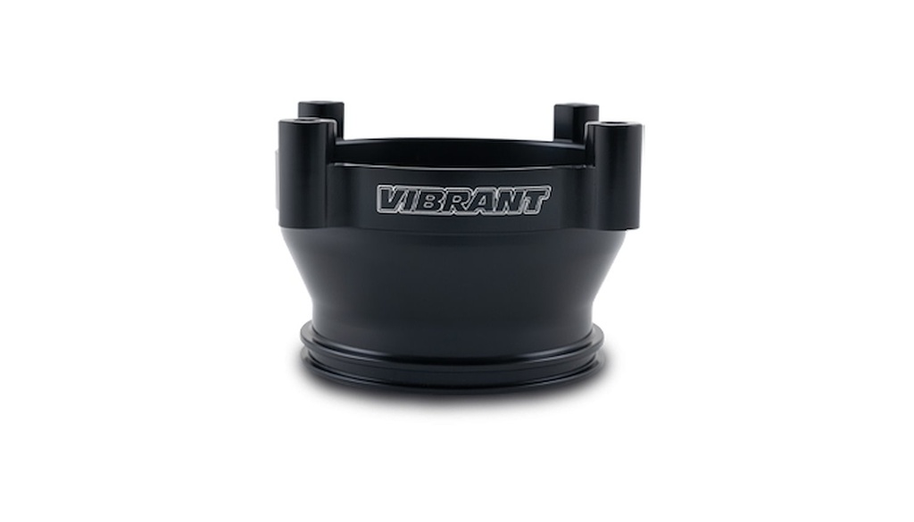 Vibrant Performance 12471: 12471 Bosch 82 mm Throttle Body to 3 in. HD Clamp Ferrule Adapter [Black]