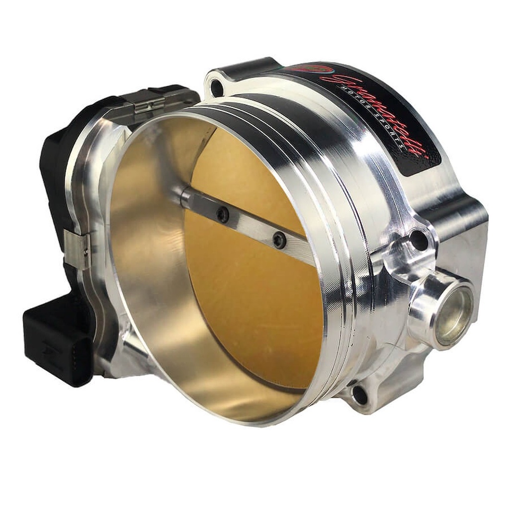 Granatelli GMTBSRTH: GMTBSRTH Race Drive-By-Wire 105 mm Throttle Body for Dodge Hellcat & Jeep Trackhawk [Natural Finish]