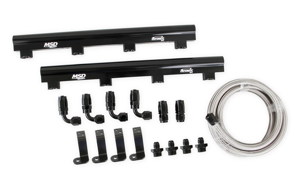 MSD Ignition 2723: Atomic EFI Billet Fuel Rail Kit LS7