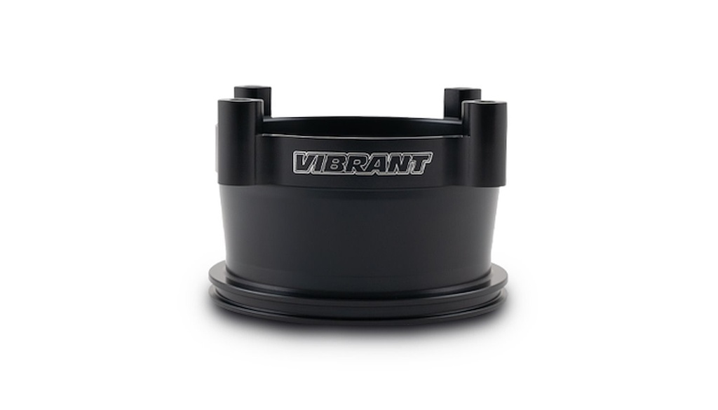 Vibrant Performance 12472: 12472 Bosch 82 mm Throttle Body to 3 1/2 in. HD Clamp Ferrule Adapter [Black]