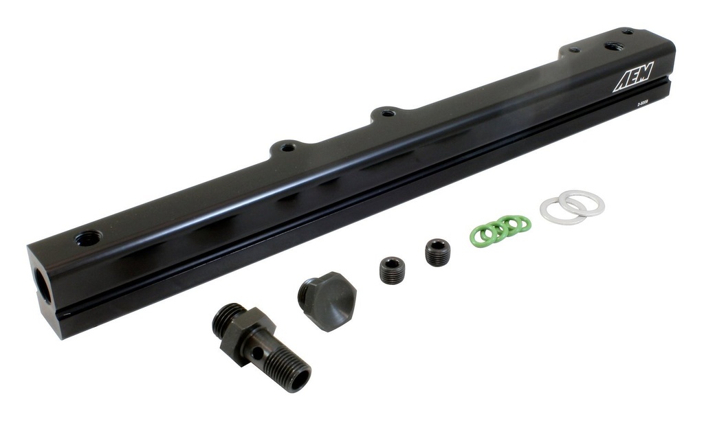 AEM Electronics 25-109BK: High Volume Fuel Rail 1996-2000 Civic CX, DX, LX 1.6L 1996-2000 Civic EX 1.6L VTEC 1994-97 del Sol 1.6L DOHC VTEC