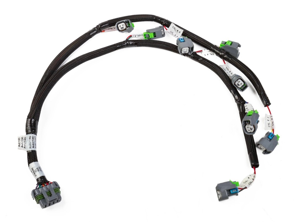 Holley 558-210: 558-210 HEMI Injector Harness Stock/USCAR style Fuel Injectors