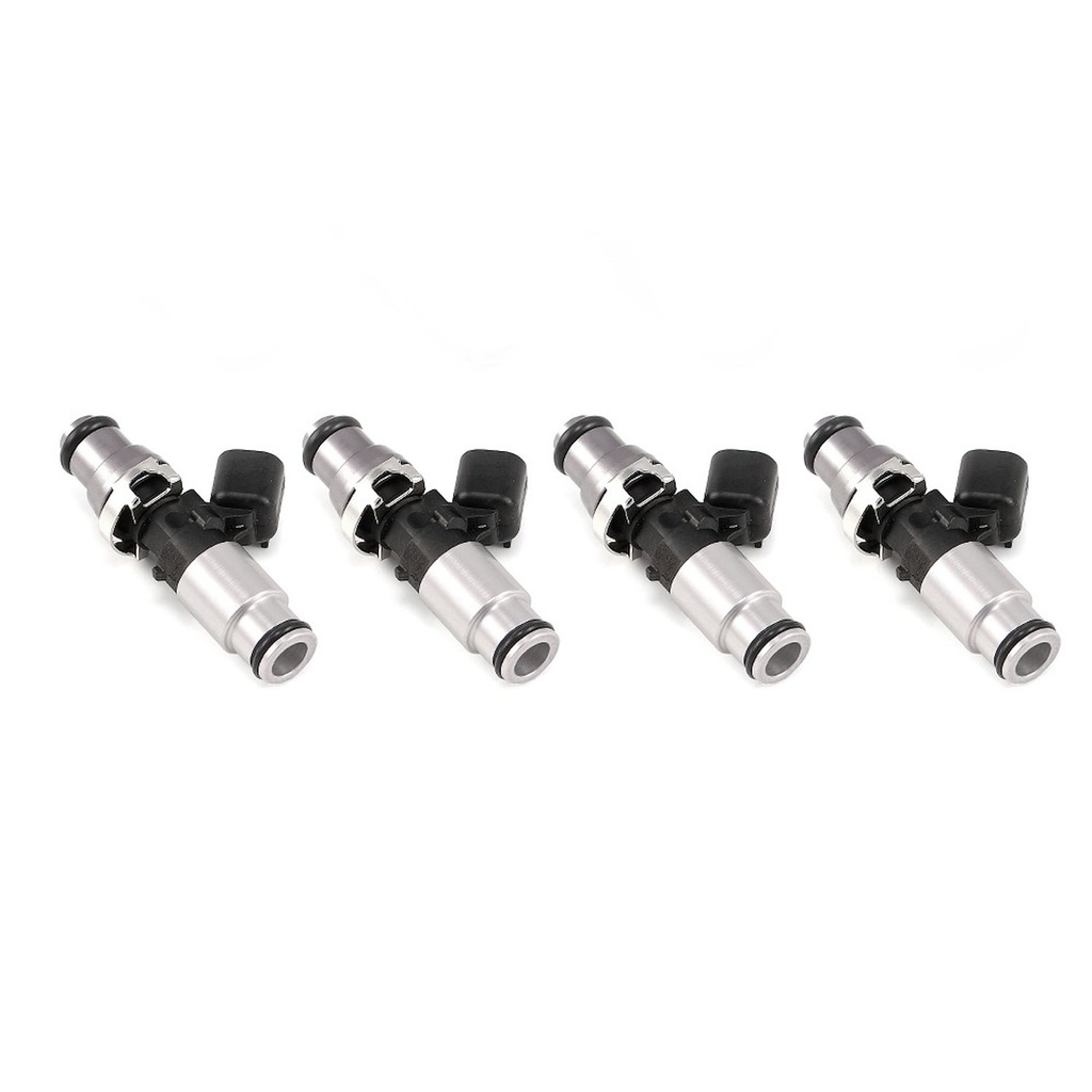 Injector Dynamics 1300601414B4: 1300.60.14.14B.4 1300cc Fuel Injector Set,- 14 mm Top Adapter (Grey), 14 mm (Silver) Lower O-Ring