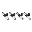 Injector Dynamics 1300601414B4: 1300.60.14.14B.4 1300cc Fuel Injector Set,- 14 mm Top Adapter (Grey), 14 mm (Silver) Lower O-Ring